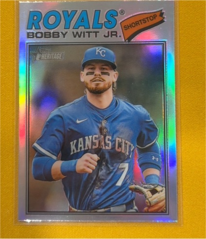 2026 Topps Heritage #160 Bobby Witt Jr. — front