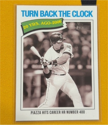 2026 Topps Heritage #336 Mike Piazza Turn Back The Clock — front