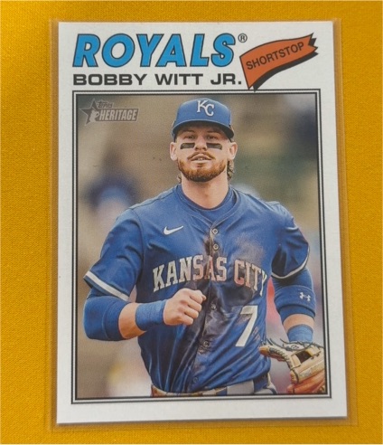 2026 Topps Heritage #160 Bobby Witt Jr. — front
