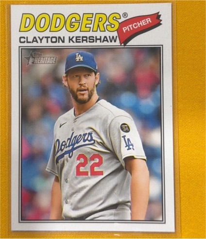 2026 Topps Heritage #190 Clayton Kershaw — front