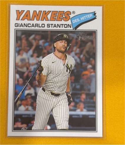 2026 Topps Heritage #250 Giancarlo Stanton — front