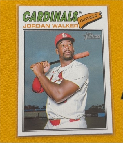 2026 Topps Heritage #399 Jordan Walker — front