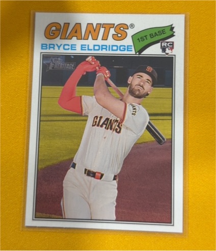 2026 Topps Heritage #310 Bryce Eldridge — front