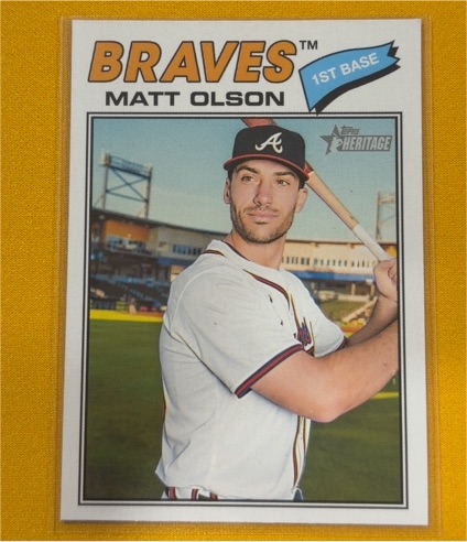 2026 Topps Heritage #194 Matt Olson — front