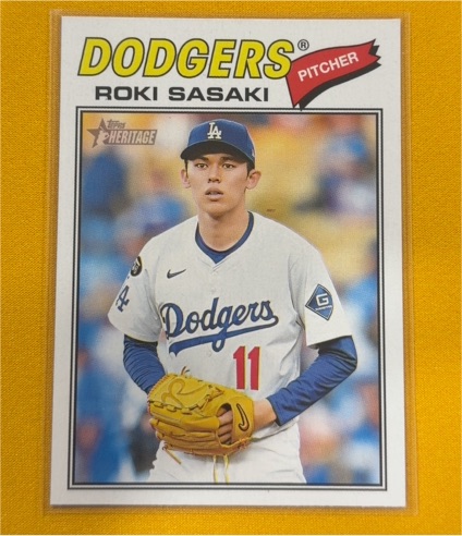 2026 Topps Heritage #39 Roki Sasaki — front
