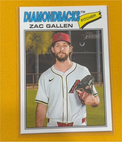 2026 Topps Heritage #254 Zac Gallen — front