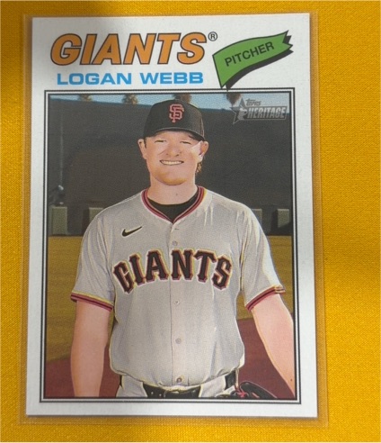 2026 Topps Heritage #82 Logan Webb — front