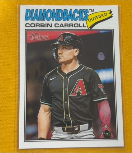 2026 Topps Heritage #383 Corbin Carroll — front