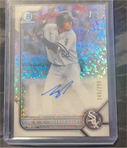 2022 Bowman Chrome #CPA-LS Lenyn Sosa — front