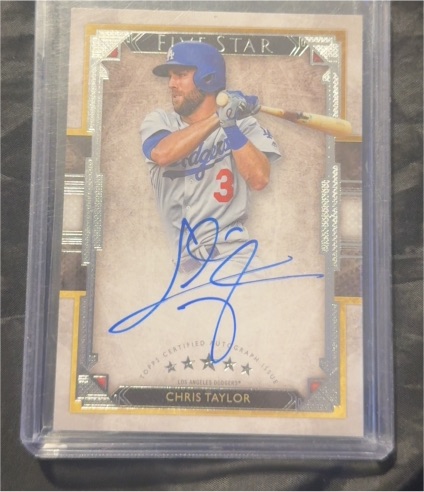 2018 Topps Five Star #FSA-CT Chris Taylor — front