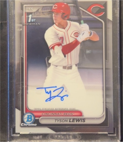 2024 Bowman Draft Chrome #CPA-TL Tyson Lewis — front
