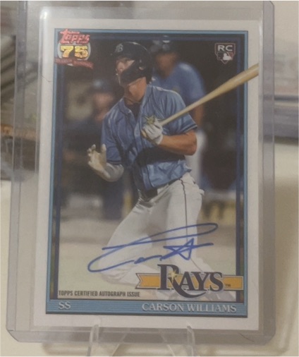 2026 Topps Series 1 #91A-CW Carson Williams — front