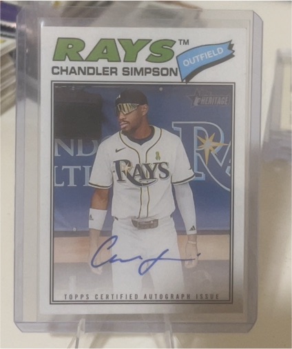 2026 Topps Heritage Real One Autograph #RDA-CS Chandler Simpson — front