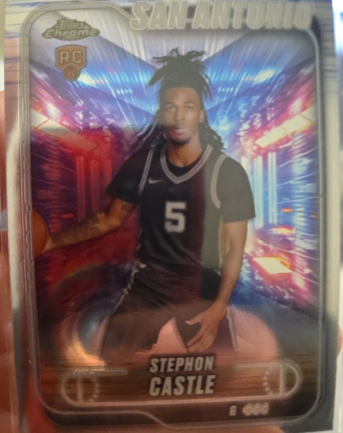 2024-25 Topps Chrome #122 Stephon Castle — front