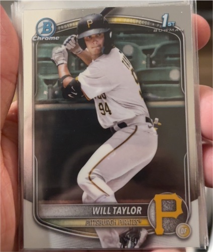 2025 Bowman Chrome #BCP-179 Will Taylor — front
