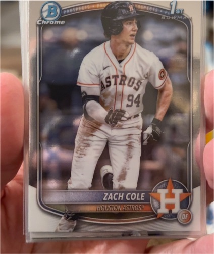 2025 Bowman Chrome Prospects #BCP-244 Zach Cole — front