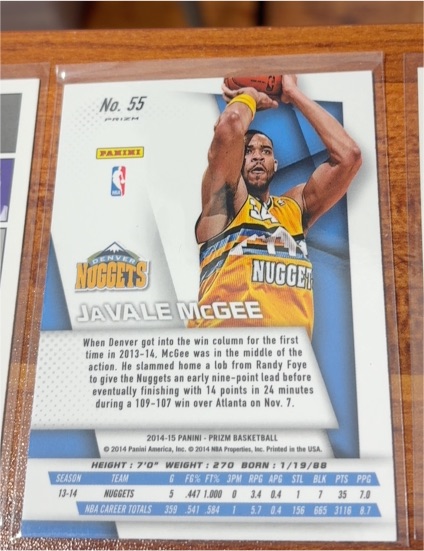 2014-15 Panini Prizm #55 JaVale McGee — front