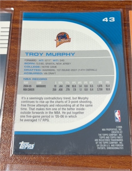 2004-05 Topps #43 Troy Murphy — front