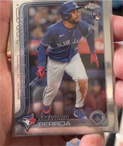 2025 Topps Chrome #163 Steward Berroa — front