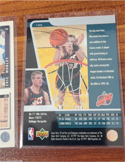 1996 Upper Deck #105 Shawn McIlvaine — front