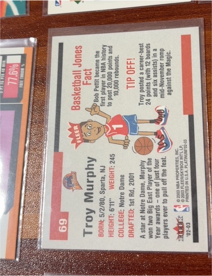 2000 Fleer #69 Troy Murphy — front