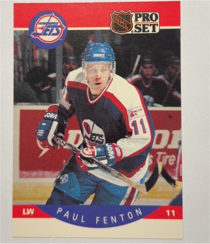 1990-91 Pro Set #329 Paul Fenton — front