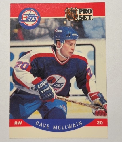 1990-91 Pro Set #333 Dave McLlwain — front