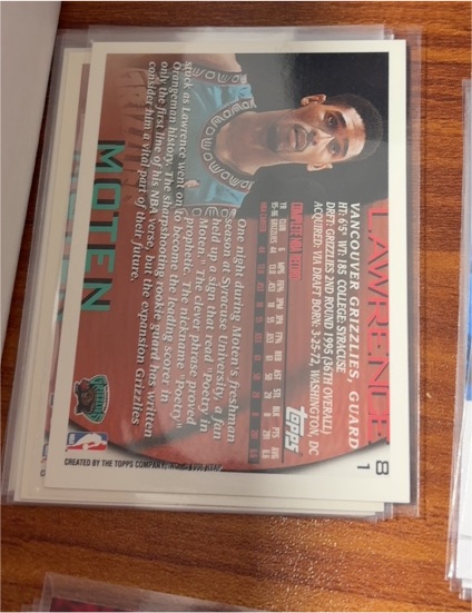 1995 Topps #8 Lawrence Moten — front