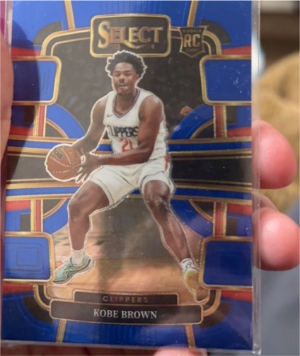 2023-24 Panini Select #79 Kobe Brown Blue Prizm Rookie — front