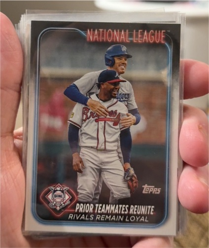 2024 Topps Series 2 #481 Prior Teammates Reunite Freddie Freeman & Ozzie Albies — front