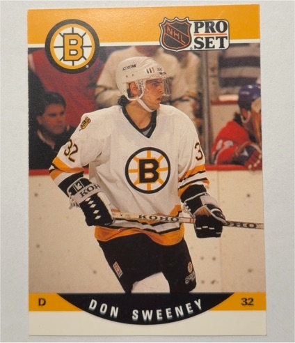 1990-91 Pro Set #412 Don Sweeney — front
