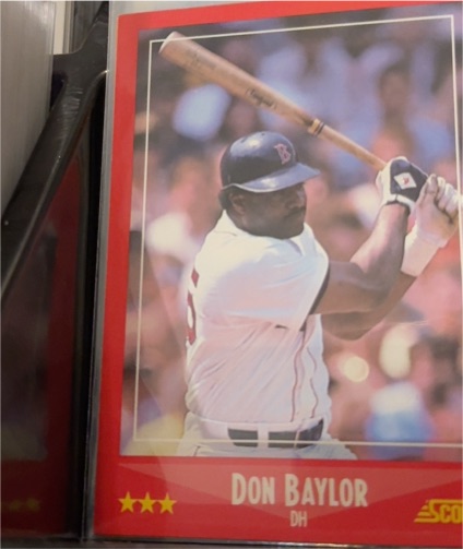 1988 Score #250 Don Baylor — front