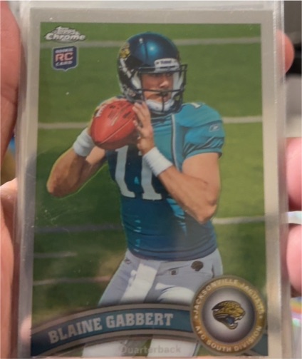 2011 Topps Chrome #55 Blaine Gabbert Rookie Card — front