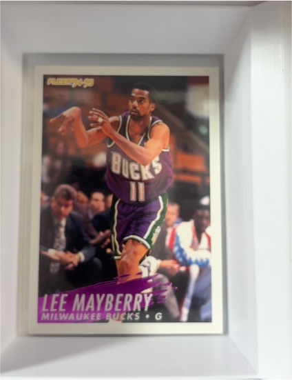 1994-95 Fleer #127 Lee Mayberry Milwaukee Bucks — front