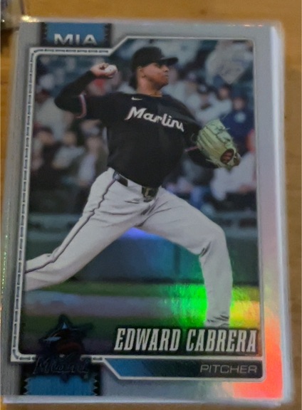 2026 Topps Series 1 #288 Edward Cabrera — front
