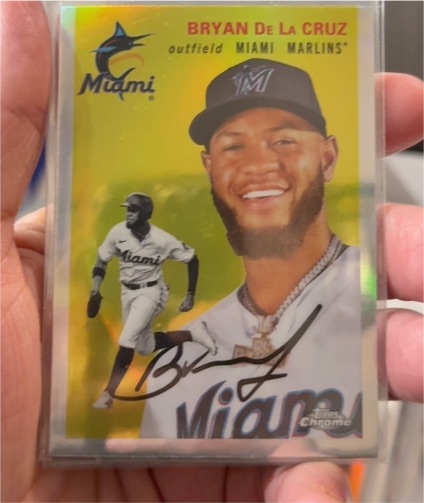 2023 Topps Chrome Platinum Anniversary #223 Bryan De La Cruz — front