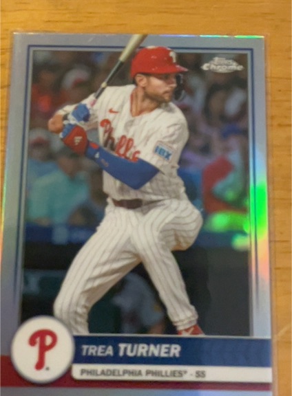 2023 Topps Chrome #103 Trea Turner — front