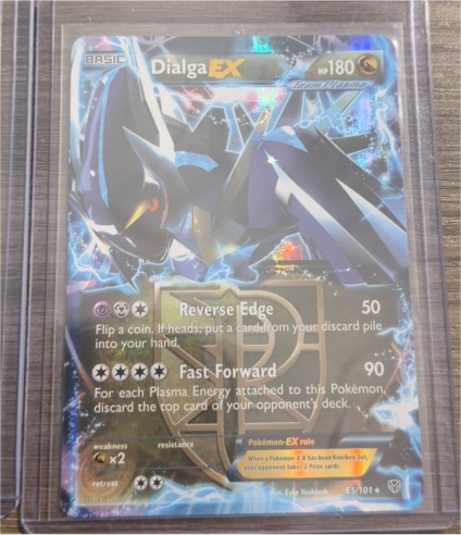2013 Pokémon Plasma Blast #65 Dialga EX — front