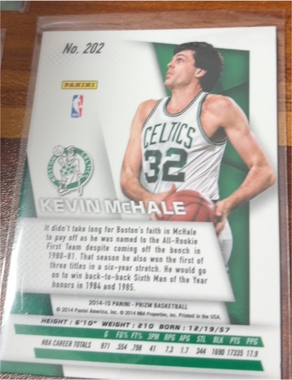 2014-15 Panini Prizm #202 Kevin McHale — front