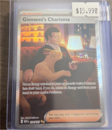 2023 Pokémon Scarlet & Violet 151 #204 Giovanni's Charisma — front