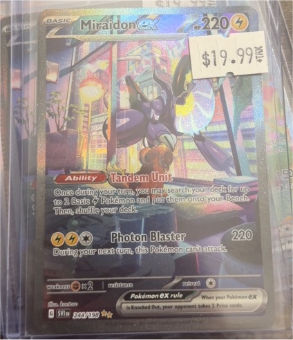 2023 Pokémon Scarlet & Violet #244 Miraidon EX — front