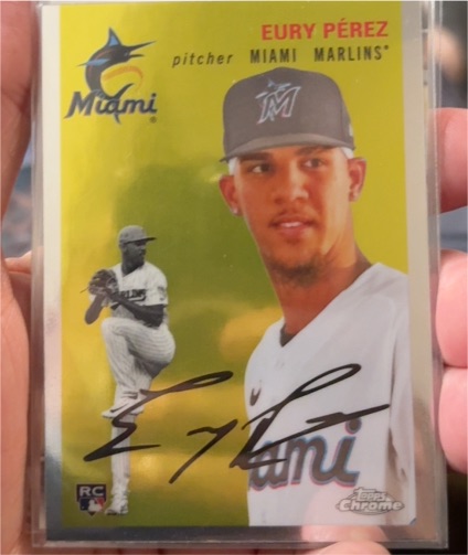 2023 Topps Chrome Platinum Anniversary #172 Eury Pérez — front