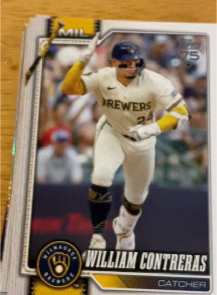 2026 Topps Series 1 #192 William Contreras — front