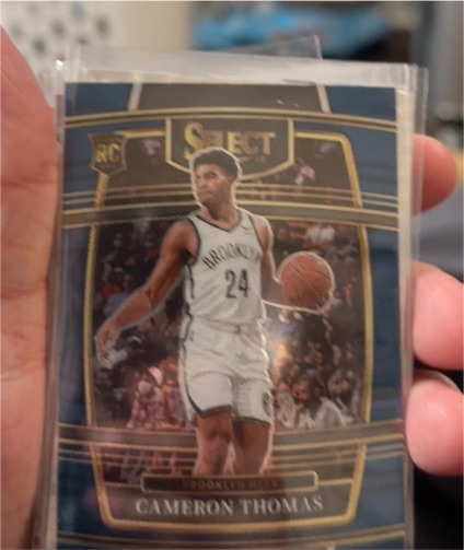 2021-22 Panini Select #21 Cameron Thomas Blue Concourse Rookie — front