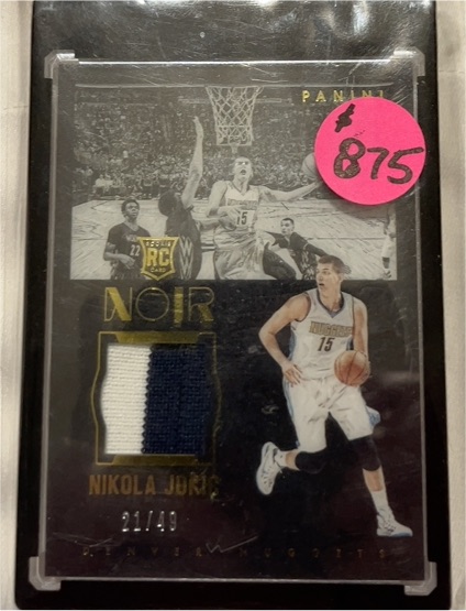 2020-21 Panini Noir #JM-NJK Nikola Jokic — front