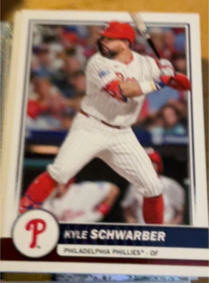 2025 Topps Heritage #2 Kyle Schwarber — front