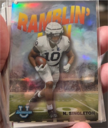 2022 Bowman University Chrome Ramblin' Man #RM-2 Nick Singleton — front