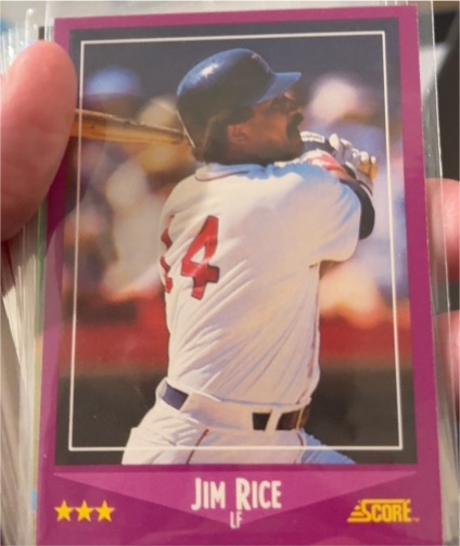 1988 Score #14 Jim Rice — front