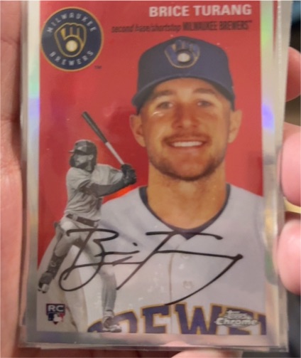 2023 Topps Chrome Platinum Anniversary #8 Brice Turang — front