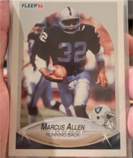 1990 Fleer #249 Marcus Allen — front